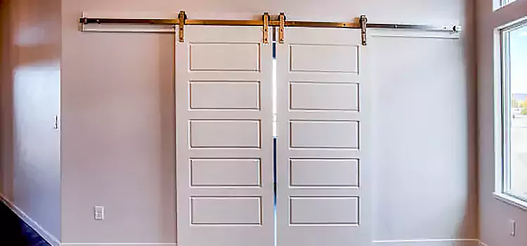 Glass Barn Door with Installation Hardware Kit Kingston